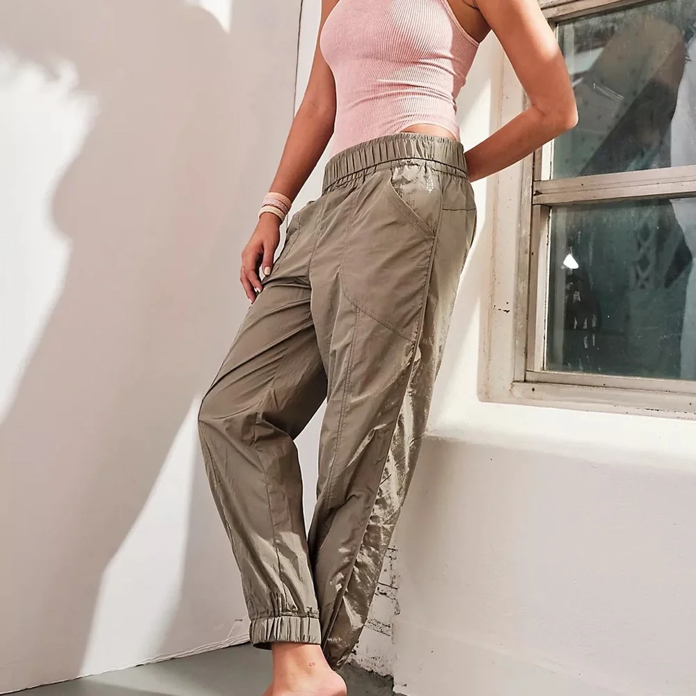 NWT Free People Olive Green Track Joggers